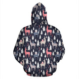 Deers Winter Christmas Pattern Men Women Pullover Hoodie