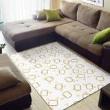 Bread Toast Pattern Print Design 01 Area Rug