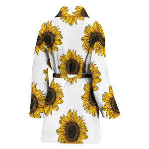 Sunflowers Design Pattern Women'S Bathrobe
