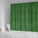 Crocodile Skin Printed Shower Curtain Fulfilled In US