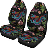 Dragons Flower Pattern Universal Fit Car Seat Covers