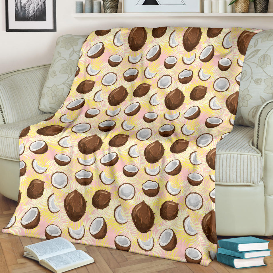 Coconut Pattern Print Design 05 Premium Blanket