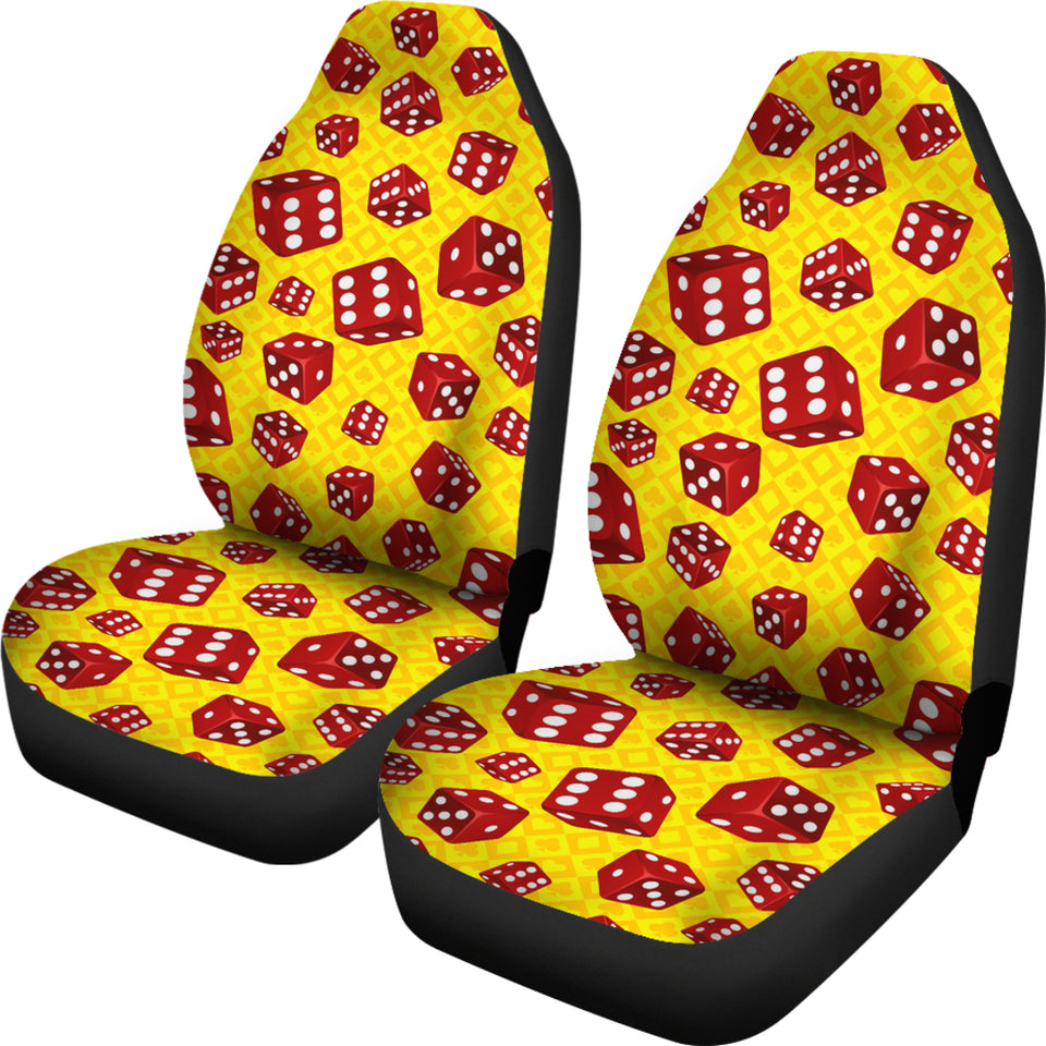 Dice Pattern Print Design 04 Universal Fit Car Seat Covers