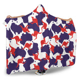 Kangaroo Australian Pattern Hooded Blanket