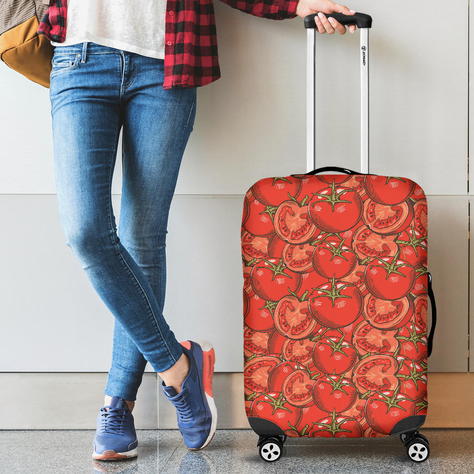 Red Tomato Pattern Cabin Suitcases Luggages