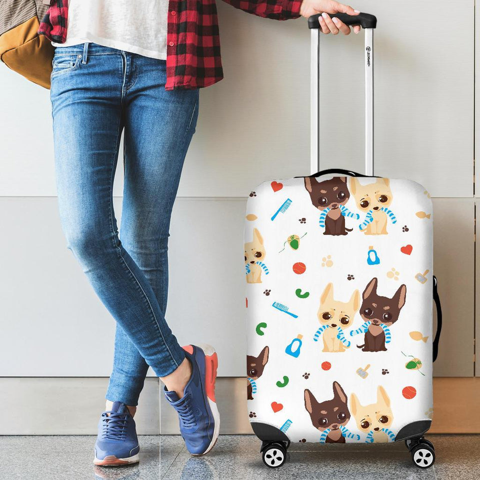Cute Chihuahua Dog Pattern Cabin Suitcases Luggages
