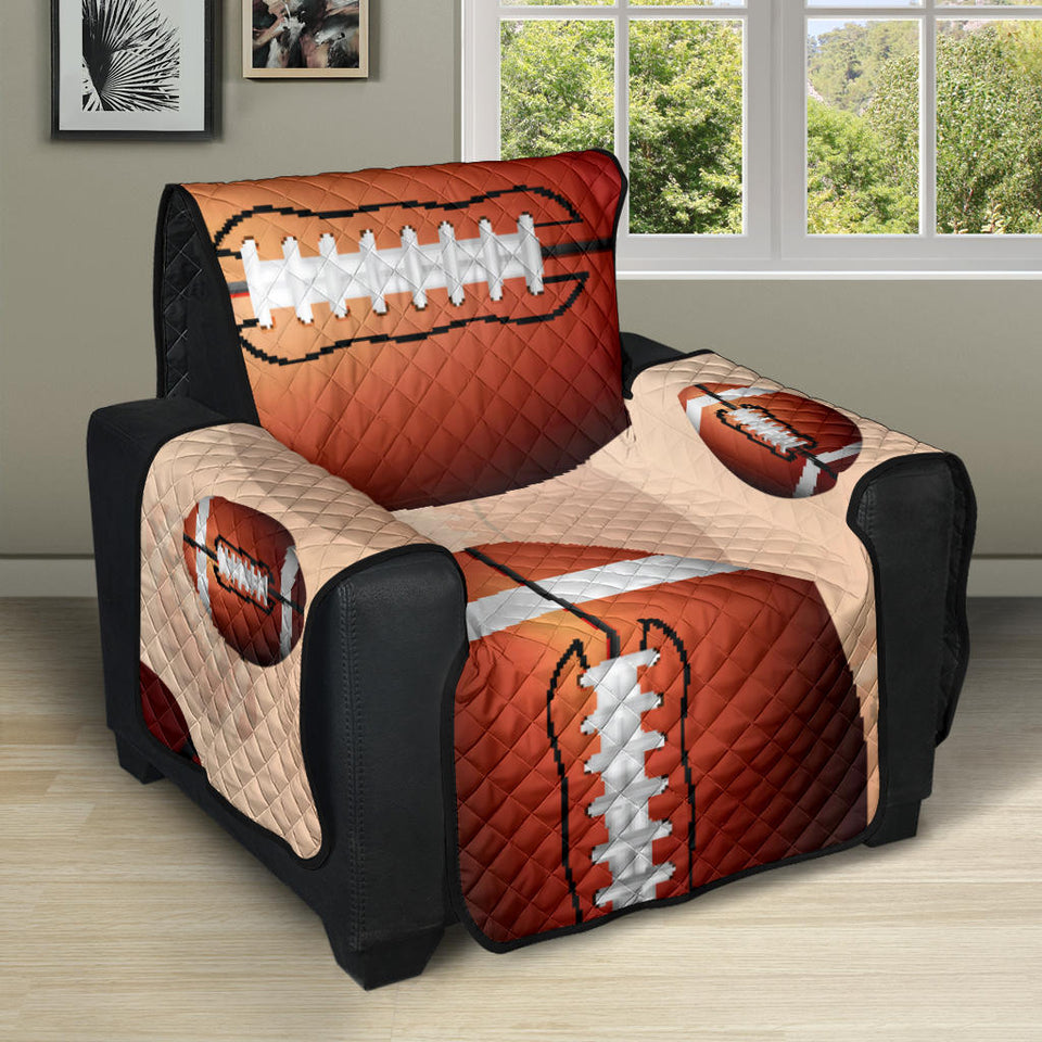 American football ball design pattern Recliner Cover Protector