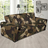 Horse Camo Camouflage Pattern Sofa Slipcover