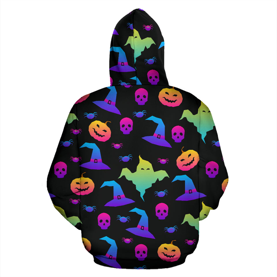 Colorful Halloween Background Zip Up Hoodie
