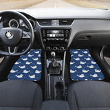 Cute White Baby Sea Lion Seal Pattern Front Car Mats
