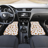 Peanuts Pattern Background Front Car Mats