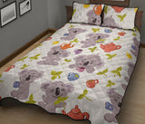 Cute koalas teapots tea Quilt Bed Set