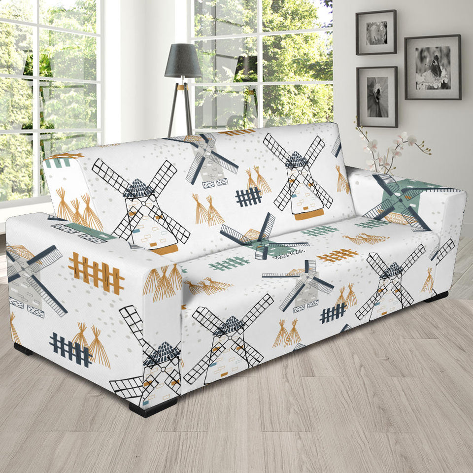 Windmill Pattern Sofa Slipcover