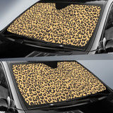 Leopard Skin Print Car Sun Shade