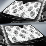 Hand Drawn French Fries Pattern Car Sun Shade