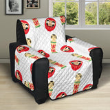 Daruma japanese wooden doll Recliner Cover Protector