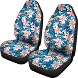 Hibiscus Pattern Print Design 02 Universal Fit Car Seat Covers