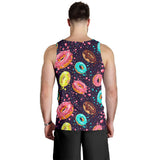 Colorful donut glaze pattern Men Tank Top