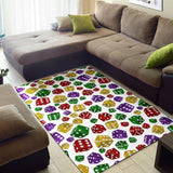 Dice Pattern Print Design 03 Area Rug