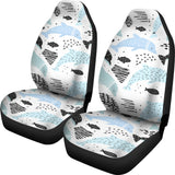Cute Dolphins Childish Style Pattern Universal Fit Car Seat Covers