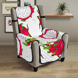 dragon fruits white background Chair Cover Protector