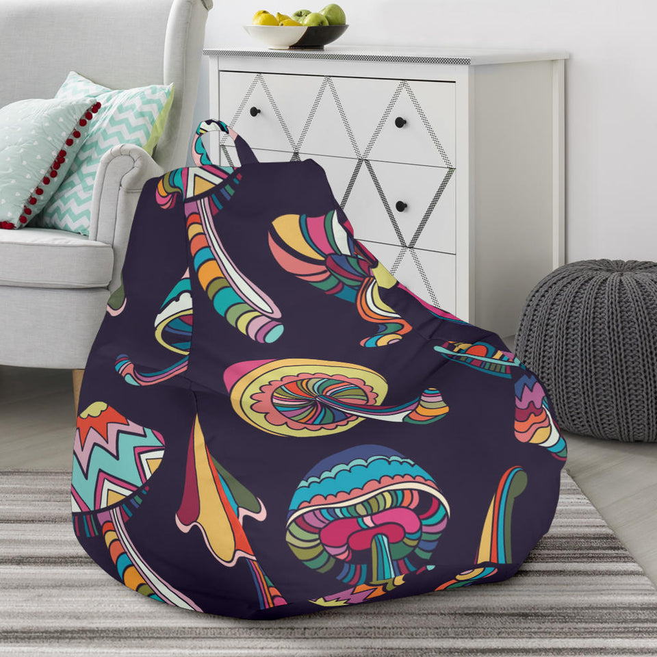 Colorful Mushroom Pattern Bean Bag Cover