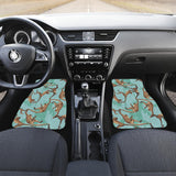 Monkey Palm Tree Background Front And Back Car Mats