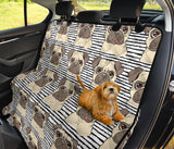 Happy Pug Pattern Dog Car Seat Covers
