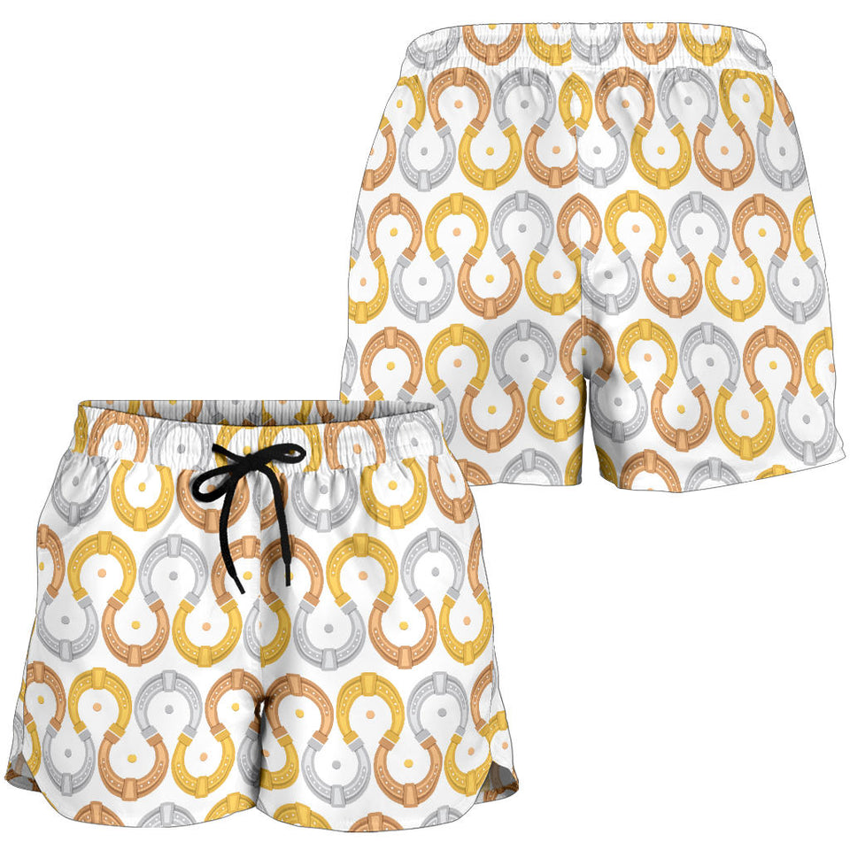 Horseshoes Pattern Print Design 03 Women Shorts