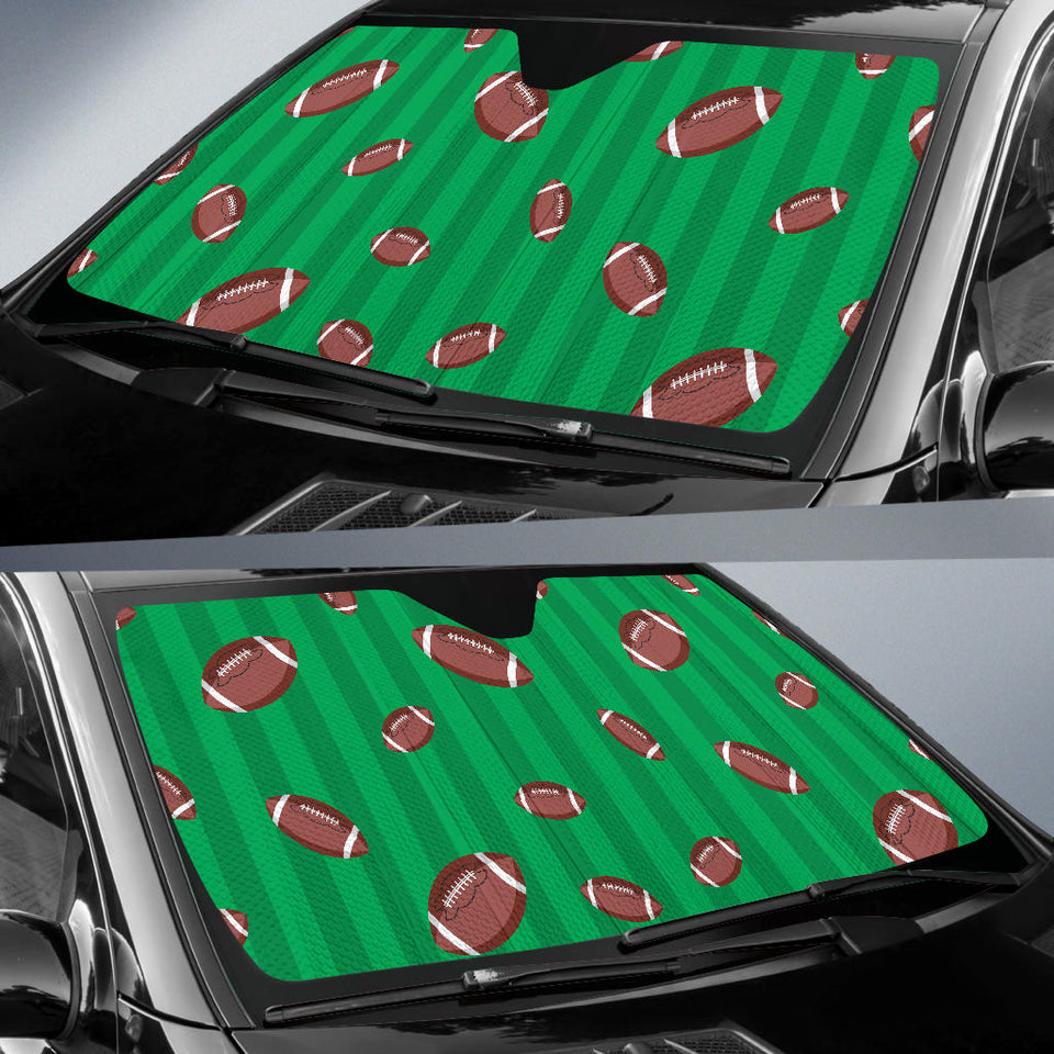 American Football Ball Field Background Car Sun Shade
