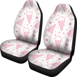Hand Drawn Ice Cream Pattern Universal Fit Car Seat Covers