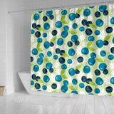 Blueberry Flower Pattern Shower Curtain Fulfilled In US