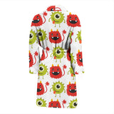 Alien Pattern Print Design 05 Men's Bathrobe