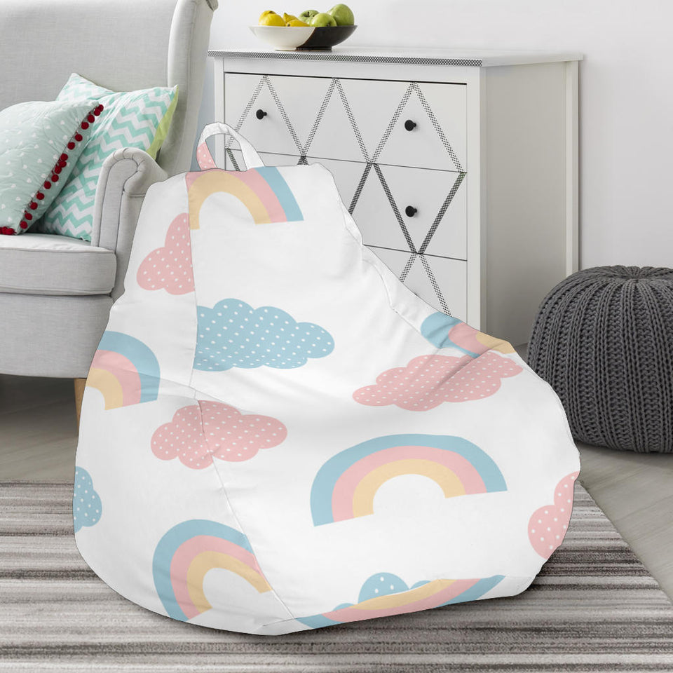 Cute Rainbow Clound Pattern Bean Bag Cover