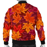 Autumn Maple Leaf Pattern Men'S Bomber Jacket