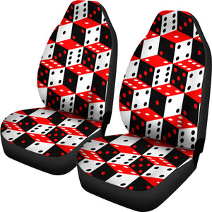Dice Pattern Print Design 02 Universal Fit Car Seat Covers