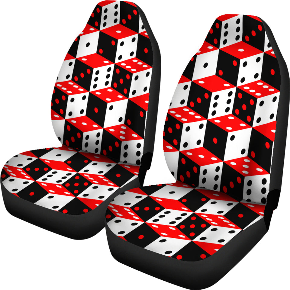 Dice Pattern Print Design 02 Universal Fit Car Seat Covers