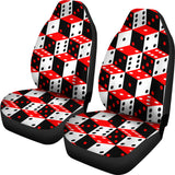 Dice Pattern Print Design 02 Universal Fit Car Seat Covers
