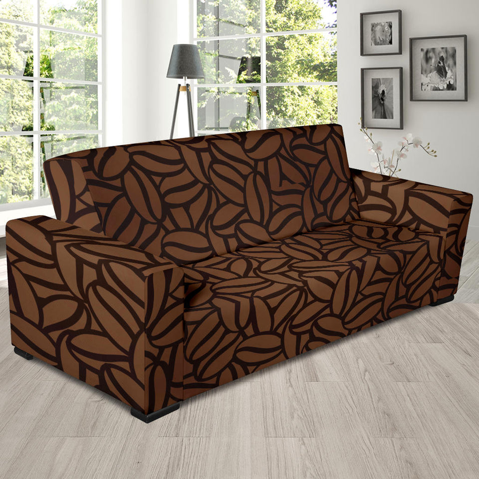 Coffee Bean Pattern Sofa Slipcover