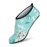 Cute Koalas Blue Background Pattern Aqua Shoes