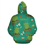 Cute Frog Dragonfly Design Pattern Men Women Pullover Hoodie