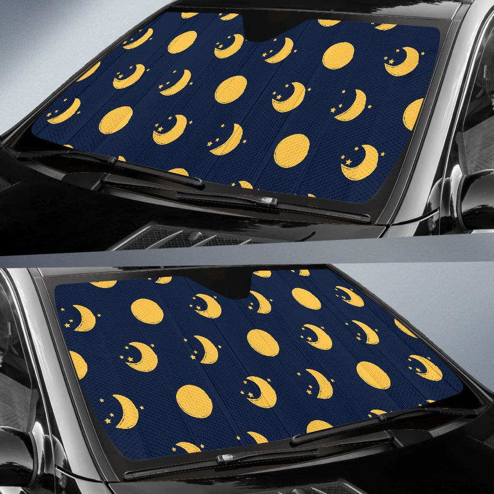 Moon Star Pattern Car Sun Shade