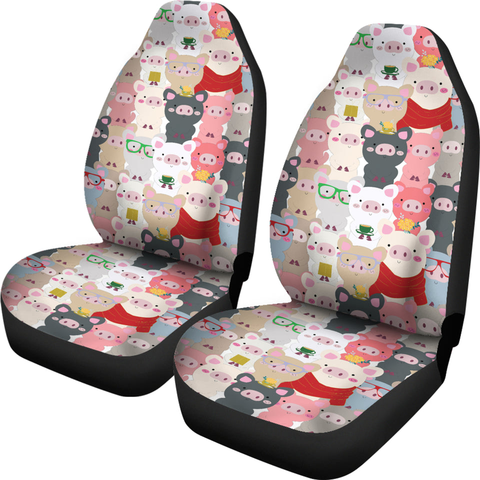 Pig Pattern Print Design 02 Universal Fit Car Seat Covers