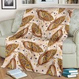 Corn Pattern Print Design 03 Premium Blanket