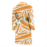 Carrot Pattern Print Design 02 Men's Bathrobe