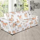 Shiba Inu Dog Pattern Sofa Slipcover