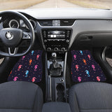Watercolor Colorful Seahorse Pattern Front And Back Car Mats