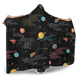 Space Pattern Hooded Blanket