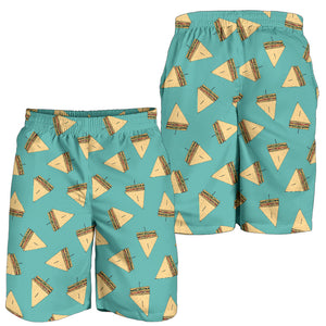 Sandwich Pattern Print Design 03 Men Shorts