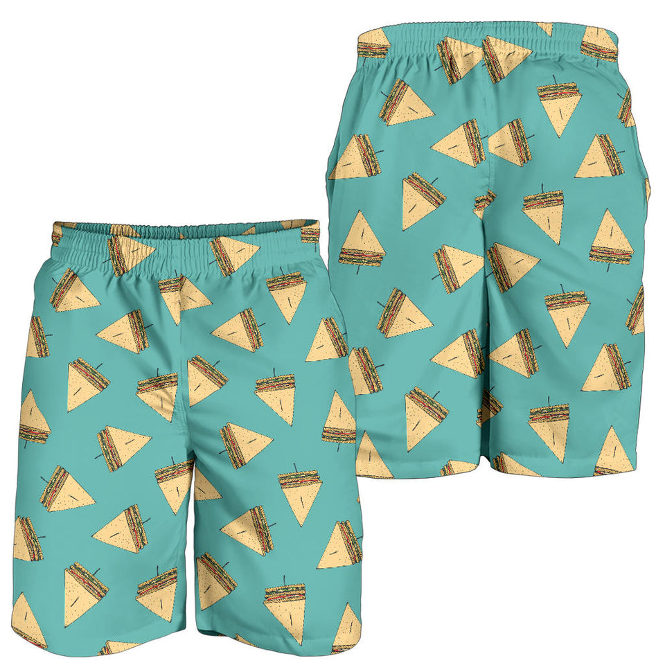 Sandwich Pattern Print Design 03 Men Shorts